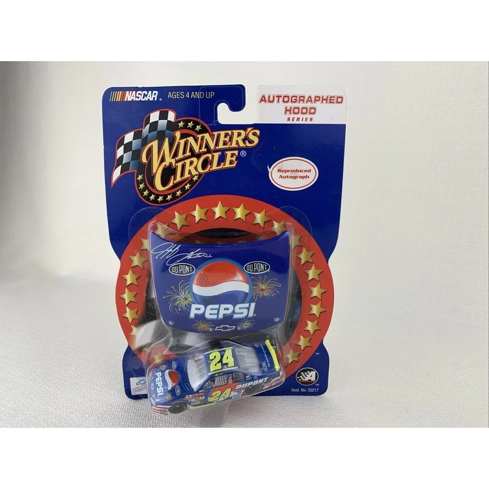 Jeff Gordon #24 Pepsi 2002 Monte Carlo Winners Circle 1/64 Scale Diecast W/ Hood